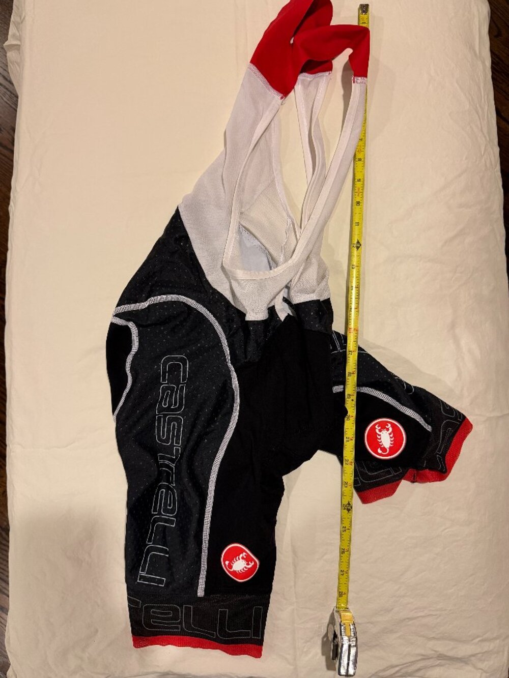 Castelli Rosso Corsa Bib Shorts Men's Size M Progetto X2 Air Chamois Like New